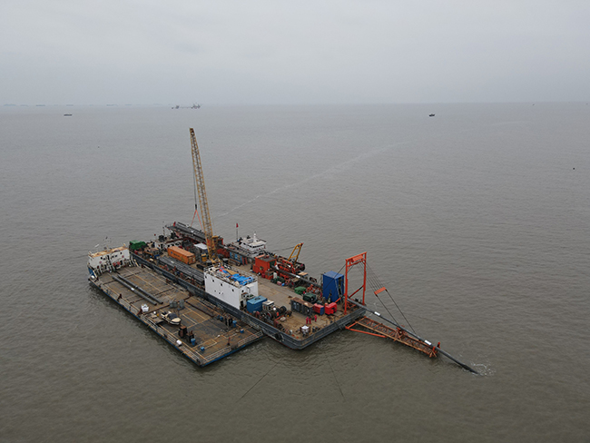 冀(jì)東(dōng)南堡1-29儲氣庫先導試驗(yàn)地麵工程(chéng)注采集輸管道項目鋪管船施工項目進展(zhǎn)順利 冀東南堡(bǎo)1-29儲氣(qì)庫先導試驗地麵工程注采集輸管道項目鋪管船施工項目進展順利